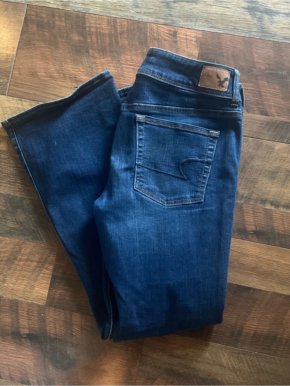 American Eagle Super Stretch Kick Boot Jeans 10 Short